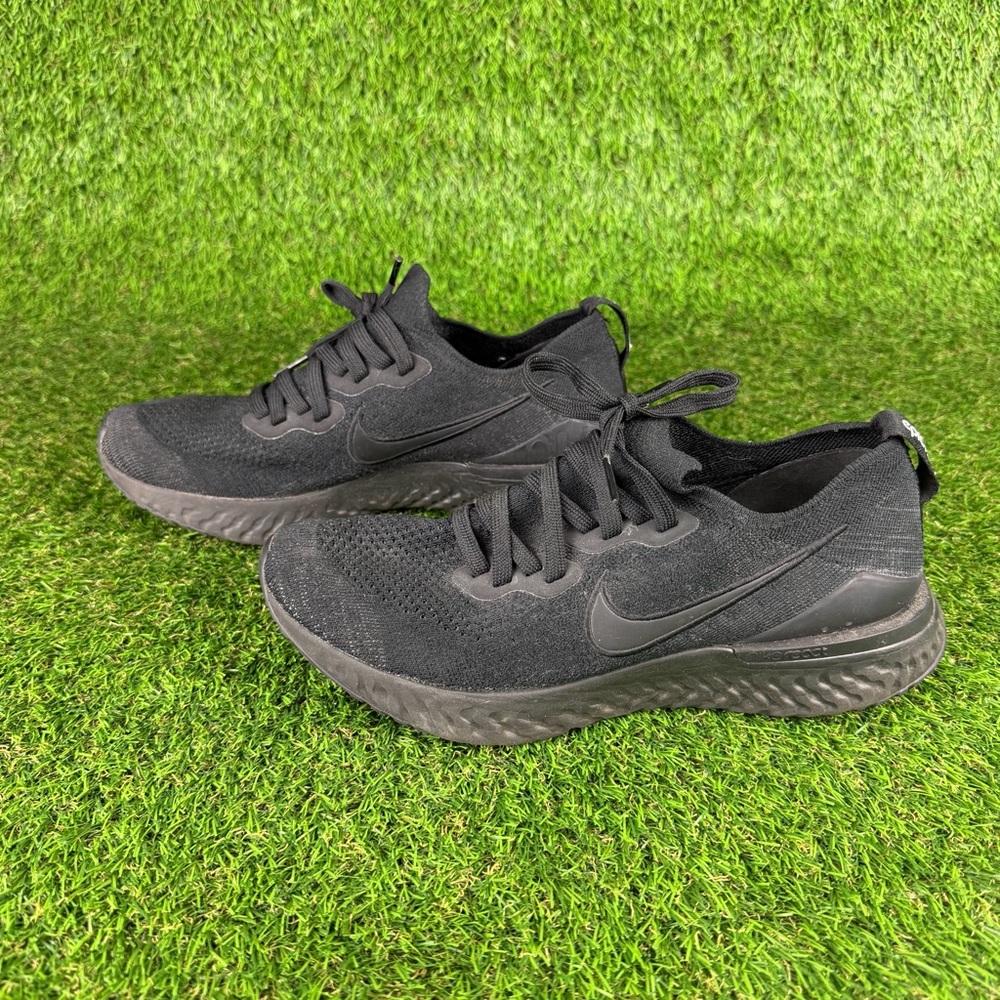 Nike Epic React Flyknit 2 Shoes Womens Sz 8.5 Black Running Sneakers BQ8927-011